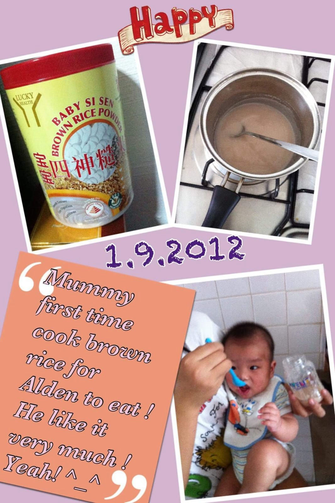 Lucky Health Baby Si Sen Brown Rice Powder